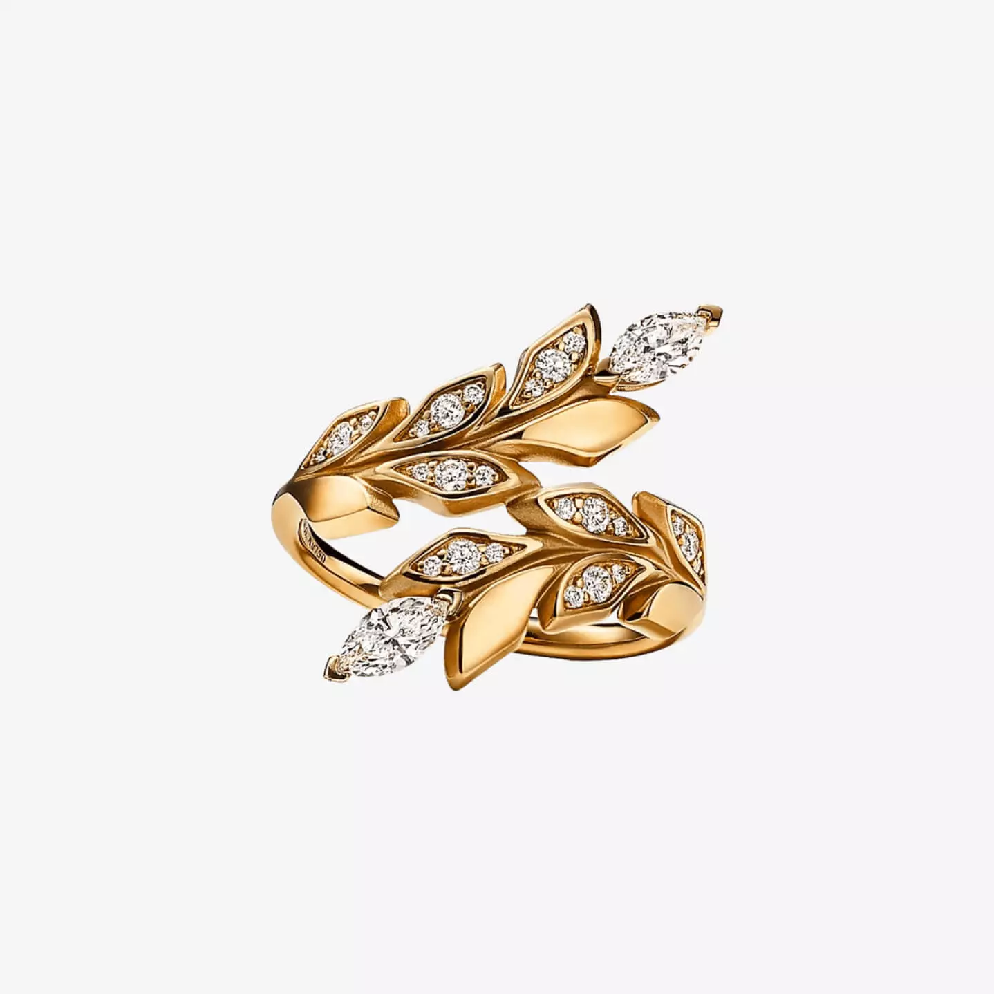 Leaf Diamond Ring