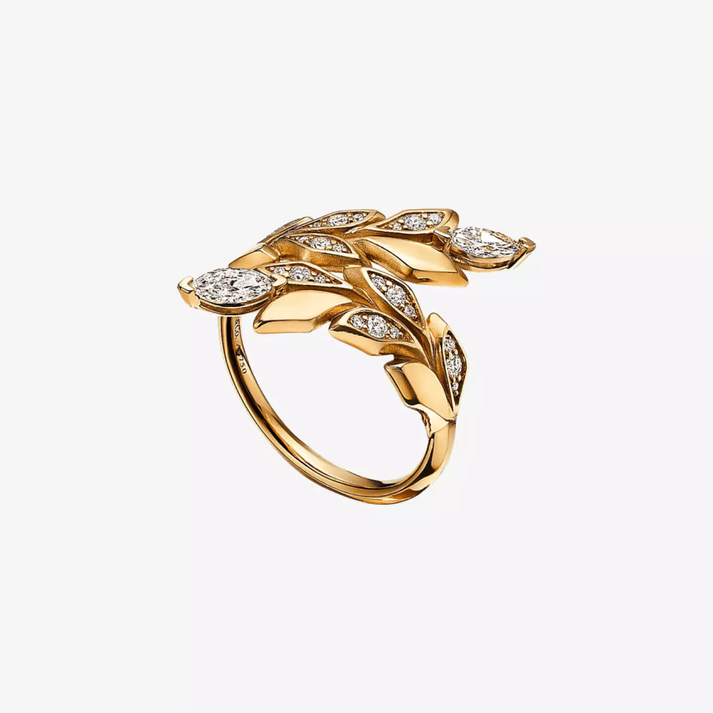 Leaf Diamond Ring